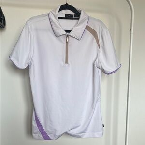 Vuarnet Sport Polo white with lavender and beige accents